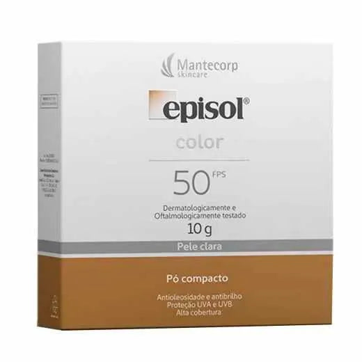 Pó Compacto Protetor Solar Mantecorp Skincare - Episol Color FPS 50